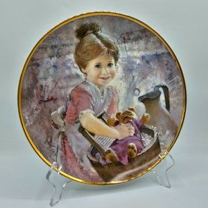 Vintage Collector Plate - Reco Collection Teddys Bath Time by Thornton Utz